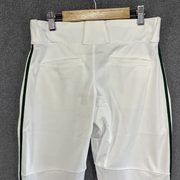 Nike Boys Vapor Select Full Length Piped Baseball Pants White Green L BQ6426-111 - Picture 15 of 16